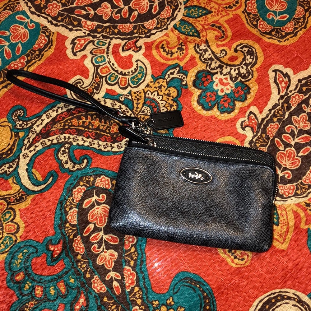 Black Coach wristlet